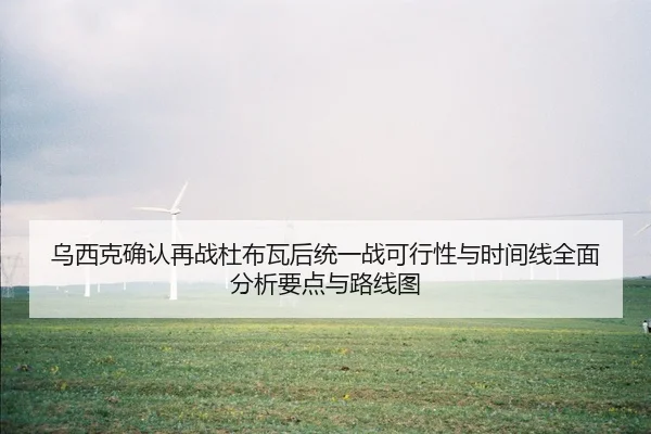乌西克确认再战杜布瓦后统一战可行性与时间线全面分析要点与路线图